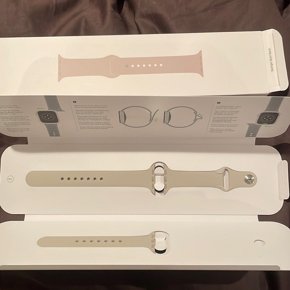 AppleWatch 41MM Starlight Sport Band